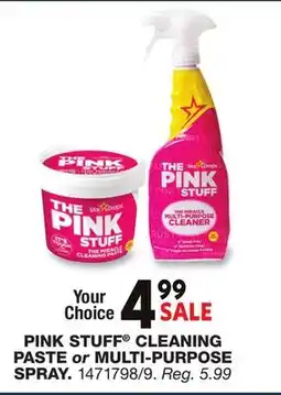 Blain's Farm & Fleet PINK STUFF CLEANING PASTE or MULTI-PURPOSE SPRAY offer