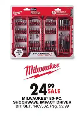 Blain's Farm & Fleet MILWAUKEE 80-PC. SHOCKWAVE IMPACT DRIVER BIT SET offer