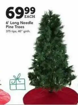 Christmas Tree Shops 6' Long Needle Pine Trees offer