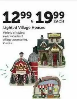 Christmas Tree Shops Lighted Village Houses offer