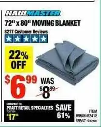 Harbor Freight Tools Haulmaster 72 offer