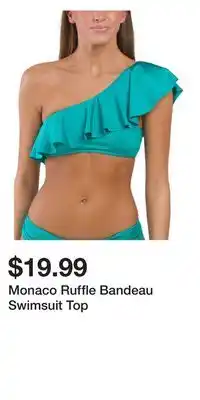 TJ Maxx Monaco Ruffle Bandeau Swimsuit Top offer