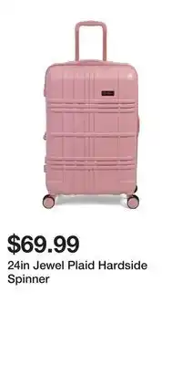 TJ Maxx 24in Jewel Plaid Hardside Spinner offer