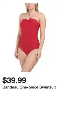 TJ Maxx Bandeau One-piece Swimsuit offer