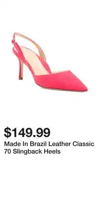 TJ Maxx Made In Brazil Leather Classic 70 Slingback Heels offer