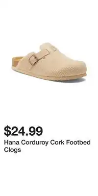 TJ Maxx Hana Corduroy Cork Footbed Clogs offer