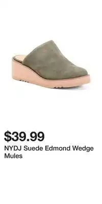 TJ Maxx NYDJ Suede Edmond Wedge Mules offer