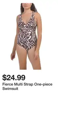 TJ Maxx Fierce Multi Strap One-piece Swimsuit offer