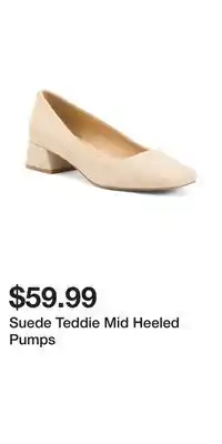 TJ Maxx Suede Teddie Mid Heeled Pumps offer