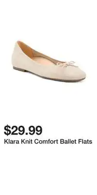 TJ Maxx Klara Knit Comfort Ballet Flats offer