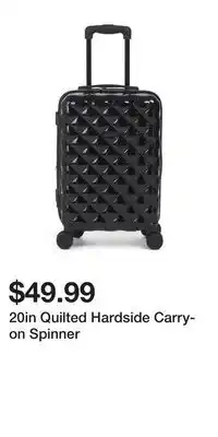 TJ Maxx 20in Quilted Hardside Carry-on Spinner offer