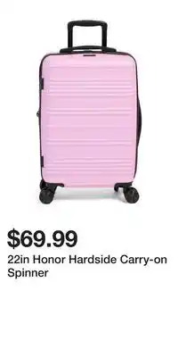 TJ Maxx 22in Honor Hardside Carry-on Spinner offer