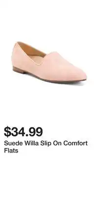 TJ Maxx Suede Willa Slip On Comfort Flats offer