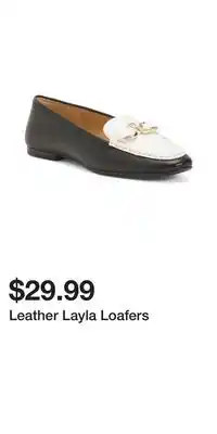 TJ Maxx Leather Layla Loafers offer