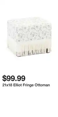 TJ Maxx 21x18 Elliot Fringe Ottoman offer