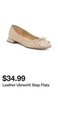 TJ Maxx Leather Ubree15 Step Flats offer