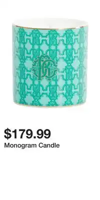 TJ Maxx Monogram Candle offer