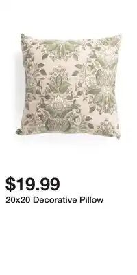 TJ Maxx 20x20 Decorative Pillow offer