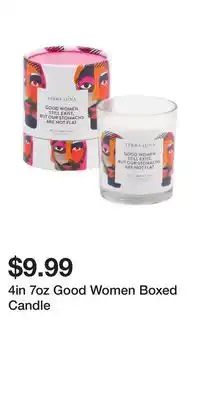 TJ Maxx 4in 7oz Good Women Boxed Candle offer