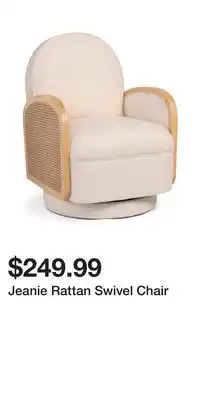 TJ Maxx Jeanie Rattan Swivel Chair offer