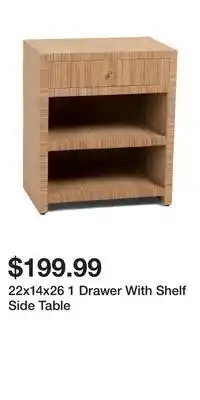 TJ Maxx 22x14x26 1 Drawer With Shelf Side Table offer