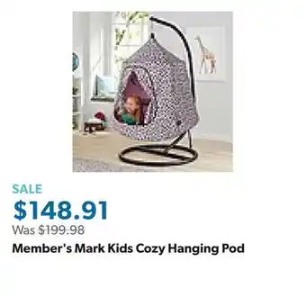 Sam's Club Member's Mark Kids Cozy Hanging Pod offer