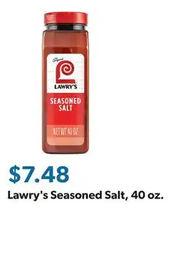 Sam's Club Lawry's Seasoned Salt, 40 oz offer