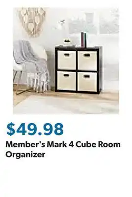 Sam's Club Member's Mark 4 Cube Room Organizer offer