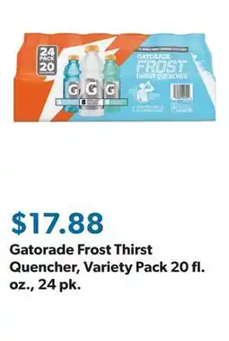 Sam's Club Gatorade Frost Thirst Quencher, Variety Pack 20 fl. oz., 24 pk offer