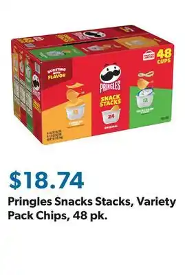 Sam's Club Pringles Snacks Stacks, Variety Pack Chips, 48 pk offer