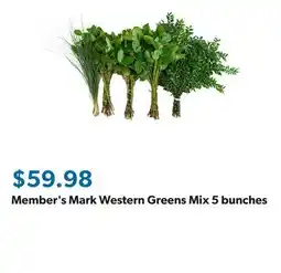 Sam's Club Member's Mark Western Greens Mix 5 bunches offer