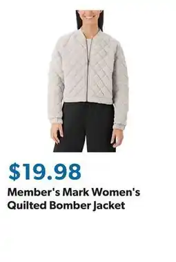 Sam's Club Member's Mark Women's Quilted Bomber Jacket offer