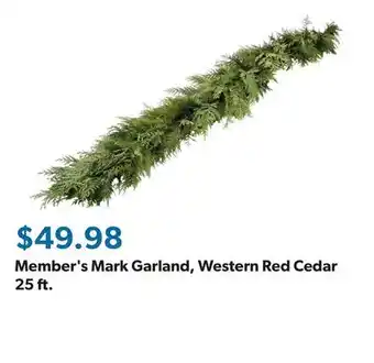 Sam's Club Member's Mark Garland, Western Red Cedar 25 ft offer