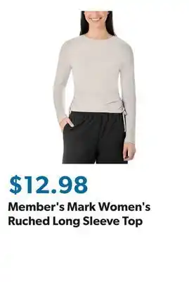 Sam's Club Member's Mark Women's Ruched Long Sleeve Top offer