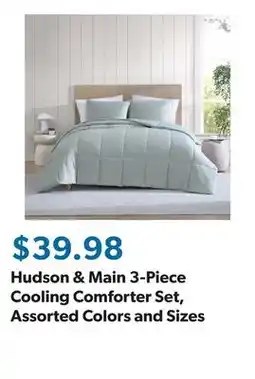 Sam's Club Hudson & Main 3-Piece Cooling Comforter Set, Assorted Colors and Sizes offer