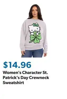 Sam's Club Women's Character St. Patrick's Day Crewneck Sweatshirt offer