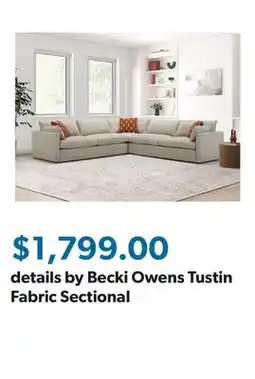 Sam's Club details by Becki Owens Tustin Fabric Sectional offer