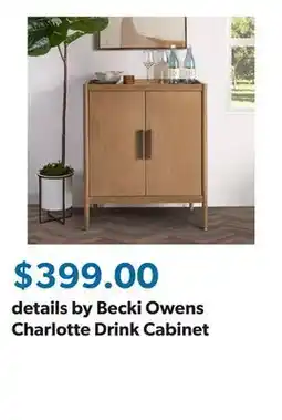 Sam's Club details by Becki Owens Charlotte Drink Cabinet offer