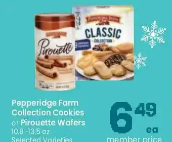 Safeway Pepperidge Farm Collection Cookies Or Pirouette Wafers Selected Varieties offer