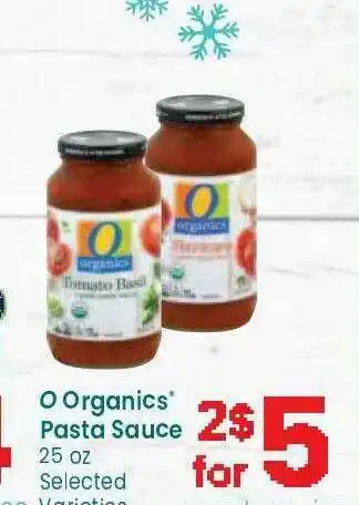 Safeway O Organics Pasta Sauce O Organics offer
