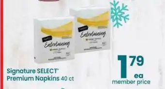 Safeway Signature Select Premium Napkins offer