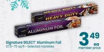 Safeway Signature Select Aluminum Foil offer