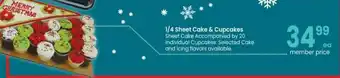 Safeway 1 4 Sheet Cake & Cupcakes offer