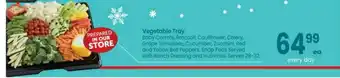 Safeway Vegetable Tray offer