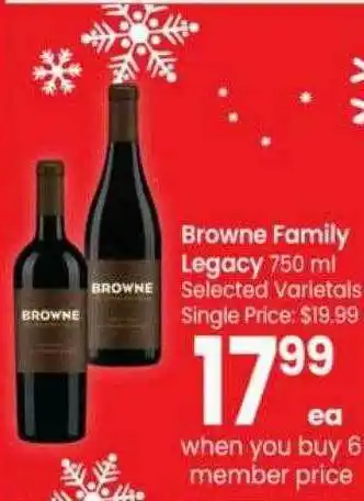 Safeway Bowne Family Legacy Selected Varieties offer