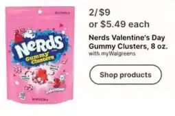 Walgreens Nerds valentine's day gummy clusters offer