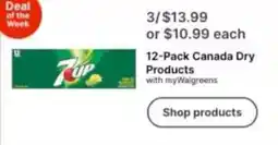 Walgreens 12-Pack Canada Dry Products offer