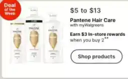 Walgreens Pantene Hair Care offer