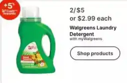 Walgreens Walgreens Laundry Detergent offer