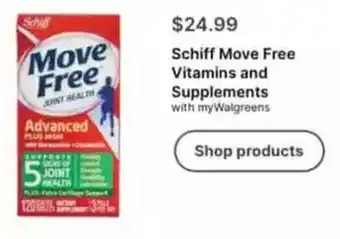 Walgreens Schiff Move Free Vitamins and Supplements offer